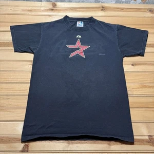 Y2K Houston Astros MLB Red Star Logo Graphic Baseball T-Shirt Men's Size Medium - Picture 1 of 11
