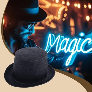 Top Hat Versatile Elegant Headwear for Festival Role Playing Carnival Masquerade - Picture 1 of 5