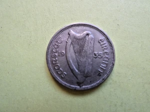 IRELAND 3 CENTS,1/2 REUL 1935. - Picture 1 of 2
