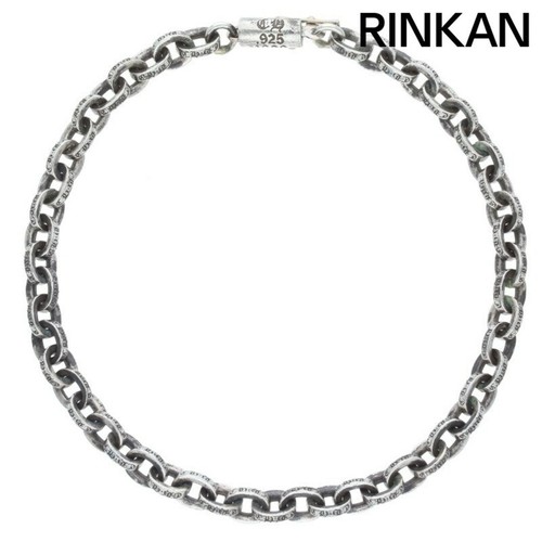 CHROME HEARTS Bracciale uomo argento catena carta cuori cromati 8 pollici usatodaa31a9c88dab451