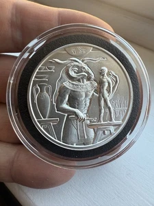 Khnum ~ Egyptian Gods Series #4 ~ 2 oz .999 Fine Silver ~ High Relief Round 10 - Bild 1 von 2