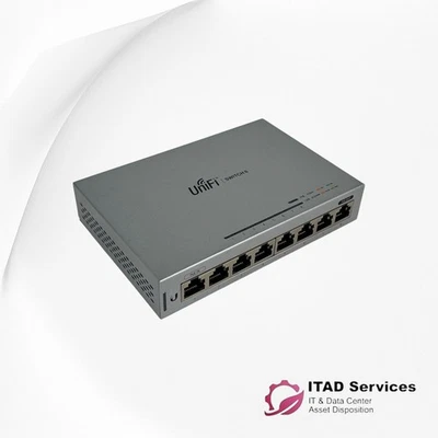 UBIQUITI US-8 8-Port PoE Gigabit Network Switch - Image 1 of 4