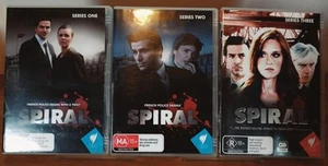 BBC Spiral Engrenages Series 1 - 3 DVD Paris Crime French +English Subs EX - Picture 1 of 16