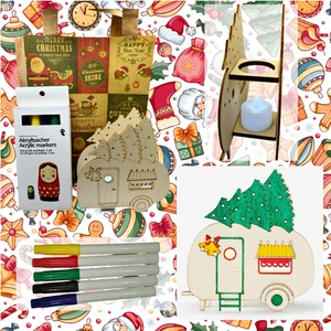 Xmas caravan light dec with 5 Acrylic marker. Crafter of all age .Xmas fun. - Picture 1 of 8