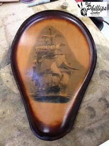 HB Tattoo Harley Chopper Motorcycle Leather Seat Chopper Nightster Sportster - Picture 1 of 1