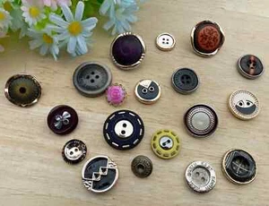 Buttons Metal Buttons Bead Sewing Knitting Crafts Art Crafting Cushion Job Lots - Picture 1 of 5