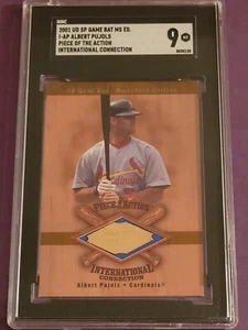 2001 SP UD MS Albert Pujols Game Used Bat Rookie #IAP SGC 9 St. Louis Cardinals - Picture 1 of 2