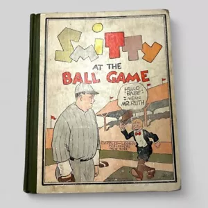 1929 Smitty at the Ball Game Hard Cover Book Babe Ruth 1st Edition Cupples - Imagen 1 de 12