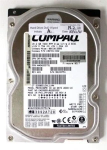 18.2gb 7.2k wu2 scsi hdd, bb018135b5, 180721-002, fw: b017, mah3182mc, ca05695- - Afbeelding 1 van 2