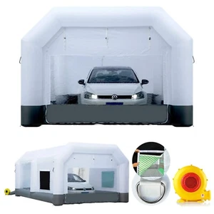 GORILLASPRO Inflatable Paint Booth 6.5*4*2.75m Inflatable Spray Booth & Blower - Picture 1 of 11