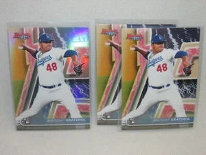 Brusdar Graterol * Bowman's Best 2020 * Lote de 3 cartas * Refractor y base * #49 - Imagen 1 de 5