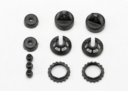  TRAXXAS revo 1/16 7065 Tappi Ammortizzatori Fermamolla/CAPS AND SPRING RETAINER - Immagine 1 di 1