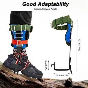 Juego de espigas de escalada de árboles espuelas de escalada en poste con cuerda escalador ajustable ¡largo! - Imagen 1 de 17