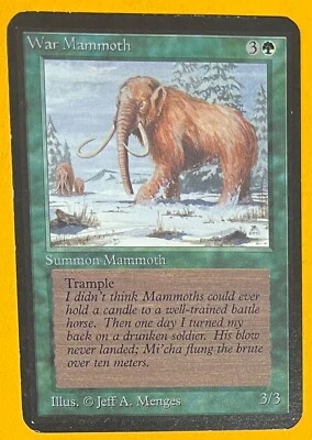 MTG WAR MAMMOTH Alpha (OldManMTG 008-529) - Image 1 of 3