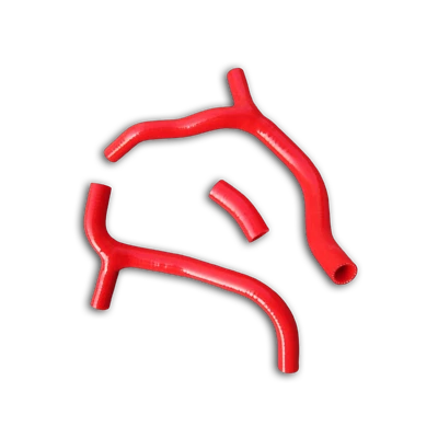 红色硅胶散热器 Y 软管 适用于 2009 - 2011 年本田 CRF450R CRF 450 R 2010 — 第 1/4 张图片