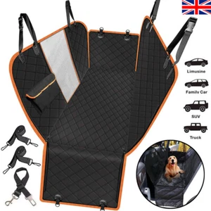 Waterproof Pet Car Seat Cover Dog Safety Protector Mat Rear Back Seat Hammock UK - Picture 1 of 16