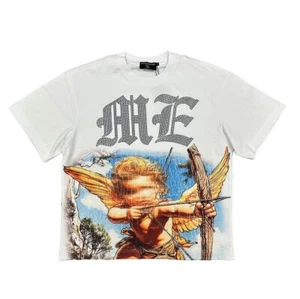 Camiseta Mix Emotion Blanca “Angel” Estrás Para Hombre Streetwear Camiseta - Imagen 1 de 2