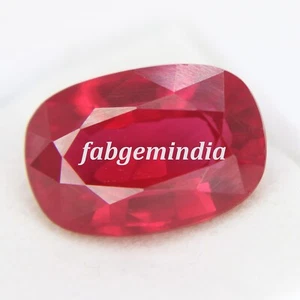 8.80 Ct Certified Loose Gemstones Natural Ruby Cushion Shape Cut Corundum Red - Picture 1 of 5