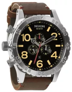 Nixon Herren Chrono Analog Quarz Uhr A124-019 Edelstahl 51mm Zifferblatt - Bild 1 von 4
