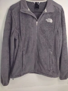 Chaqueta para mujer The North Face gris lana con cremallera frontal y bolsillos con logotipos mediana - Imagen 1 de 12