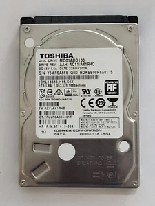 MQ01ABD100, HDKEB98H6A01 S, AC11/AX1R4C, 22 NOV 2016, Toshiba 1Tb 2.5" SATA HDD - Afbeelding 1 van 2