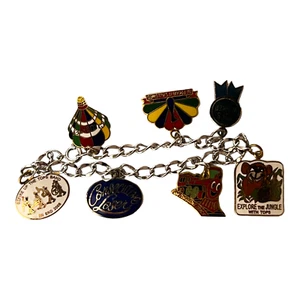 Pulsera Colgante 7 Dijes TOPS Libras Despegue De Colección Orgullosa Se Permite Esmalte - Imagen 1 de 6