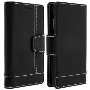 Cover Smartphone 5 For 5.5 Inch Universal Case Black Wallet Case Slide - Picture 1 of 5