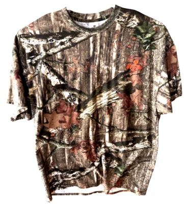 Mossy Oak Shirt Women Size 2XL XXL  Camouflage Break Up Infinity Short Sleeve - Image 1 of 4