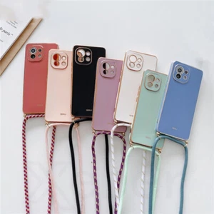 For iPhone 15 14 Pro Max 13 12 11 Shockproof Crossbody Lanyard Phone Case Cover - Picture 1 of 19