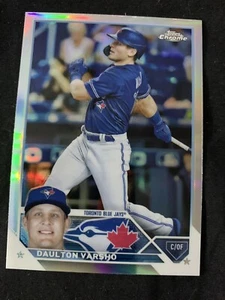 2023 Topps Chrome Daulton Varsho Refractor Parallel Card #33 Toronto Blue Jays - Picture 1 of 1