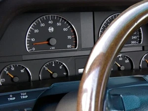 Per Alfa Romeo 164 1987-1998 Anelli Alluminio Strumenti Strumentazione 6 pezzi - Picture 1 of 5
