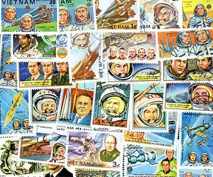 Kosmonauten - Kosmonaut 25 verschiedene Marken gestempelt - Bild 1 von 1