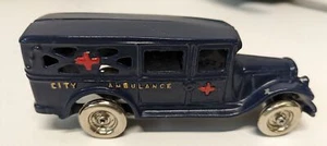 Arcade Diecast Repro. Ambulance 6" Blue. Vintage 1970's - Picture 1 of 1