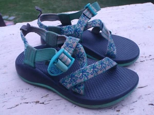 Chaco Kid's Z/1 Ecotread Sandal GREEN BLACK Drift Hunter size 1 - Picture 1 of 8