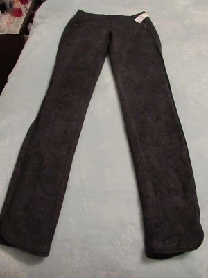 METAPHOR, JUNIOR'S NEW Gray/Black Poly Bl Paisley Leggings, Size XS - Image 1 of 4