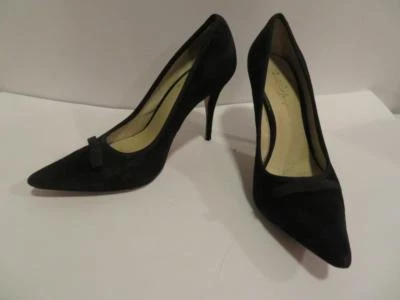 MUJER ELIZABETH & JAMES ZAPATOS DE SALÓN DE GAMUZA NEGROS TALLA 8B Foto 1 de 4