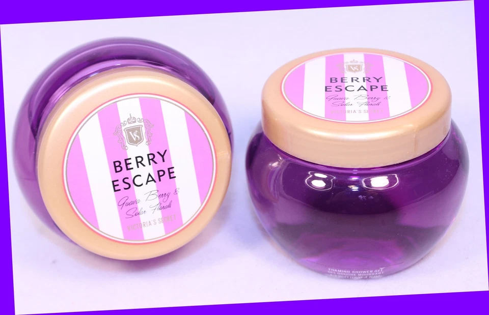 2 Gel de Ducha Espumoso Victoria's Secret BERRY ESCAPE Guayaba Berry y Flores Solares Foto 1 de 1