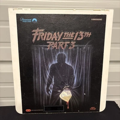 Friday The 13th Part 3 Videodisc CED Paramount Horror Movie 1982 Vintage - Imagem 1 de 2