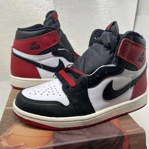 Nike Air Jordan 1 Retro OG High Black Toe Reimagined Sneaker DZ5485-106 Gr. 4Y - Bild 1 von 13