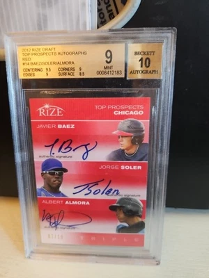 Rize Draft Top Prospects 2012 automático Báez/Soler/Almora/10 Foto 1 de 2