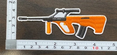 Steyr AUG Bullpup Assault Rifle Military Weapon Gun Embroidered Iron On Patch - Image 1 of 2