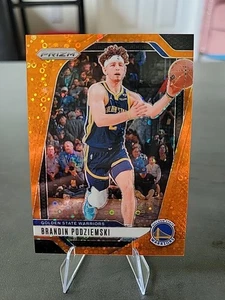 2024-25 Panini Prizm - Brandin Podziemski #81 Fast Break Orange Prizm /125 - Picture 1 of 2