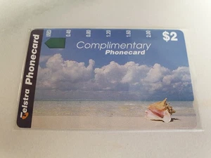 Tarjeta telefónica Australia Telstra $2 tarjeta telefónica de cortesía en blanco sin usar - Imagen 1 de 2