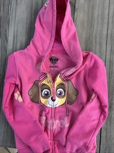 Nickelodeon Paw Patrol Hot Pink Girls Zip Up Graphic Hoodie, Size 6X - Picture 1 of 12