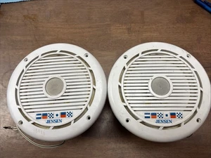 Vintage Jensen Marine Boat Speakers MS6501White 2-Pack Works (B-1) - Picture 1 of 5