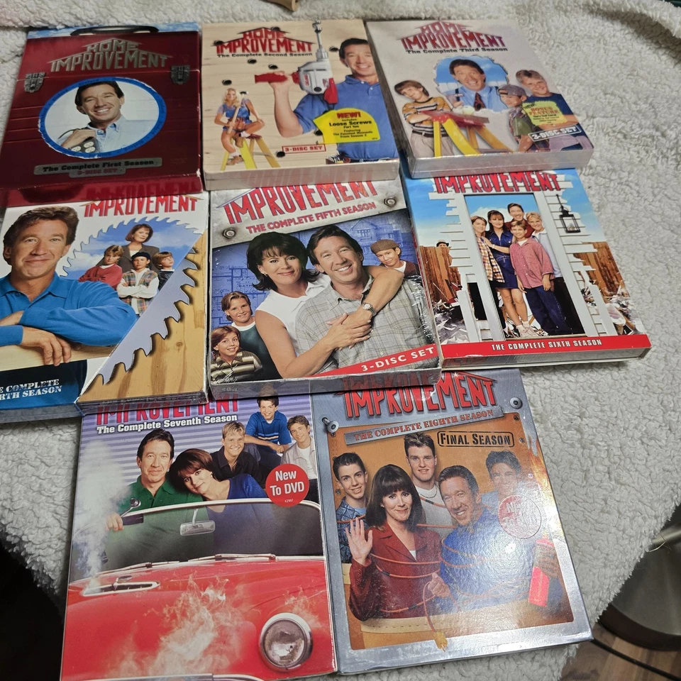 Home Improvement Seasons 1-8 DVD Lot Complete Series Region 1 NTSC 25 Discs - Imagem 1 de 4