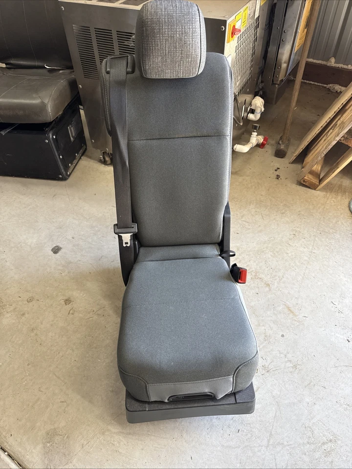 NEW 2024 FORD F150 F250 F350 GRAY CREW CAB CLOTH CENTER CONSOLE JUMP SEAT - Image 1 of 4