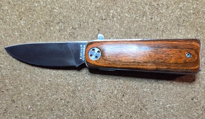 Sarge Money Clip Knife - Rosewood & Stainless Steel - Image 1 of 4