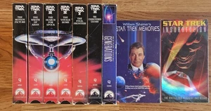 Star Trek The Screen Voyages 7 VHS Tapes Plus 2 Extra VHS Tapes - Picture 1 of 1