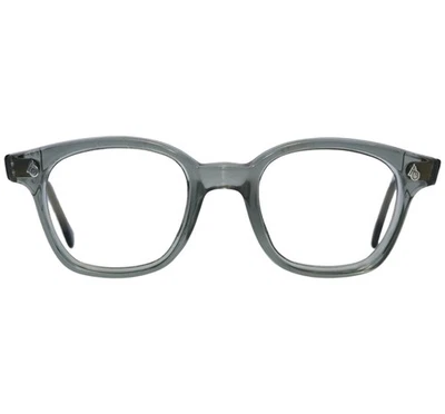 VINTAGE AMERICAN OPTICAL AO 48mm TRANSPARENT GRAY Z87 SAFETY EYEGLASSES FRAME - Image 1 of 4